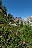 Dalla sponda Est del Lago Devero si ha piena visione della val Deserta e delle cime circostanti (pizzo Fizzo, punta di Valdeserta e Albrunhorn). 